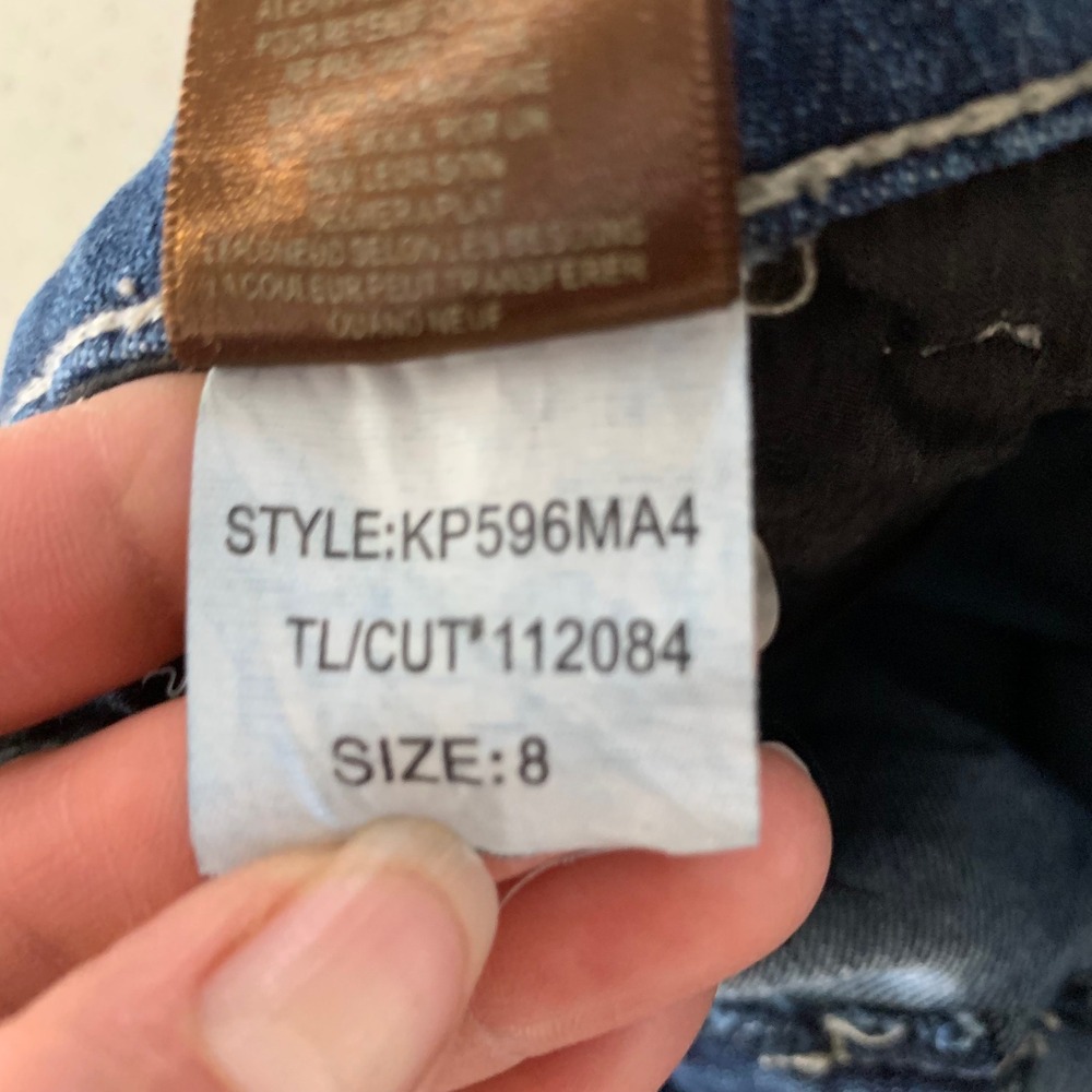 KUT from the Kloth Catherine Boyfriend Distressed Jeans‎ Medium Wash Size 8 - Picture 7 of 7